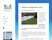 Tablet Screenshot of eaglefencecorp.com